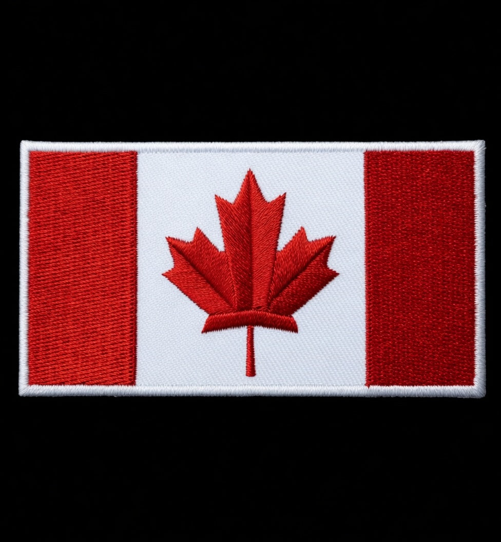 Canada Flag Patches (4x2)