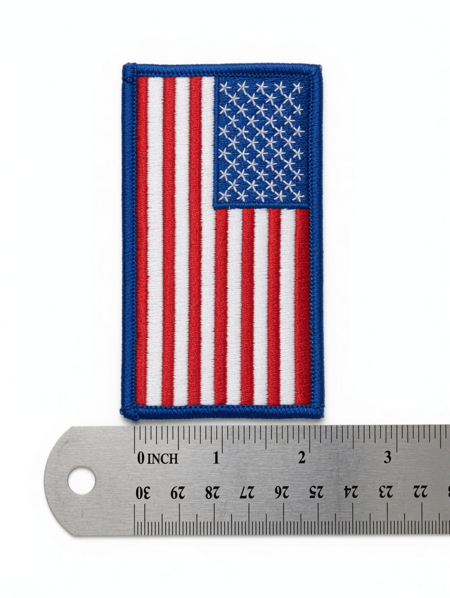 American flag patch (4x2)